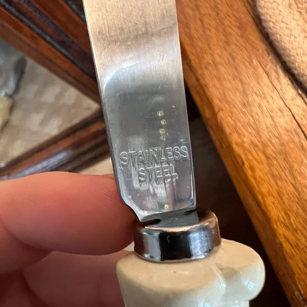 PILLSBURY DOUGHBOY Resin Handle Vintage Stainless Steel‎ Kitchen Spreaders
